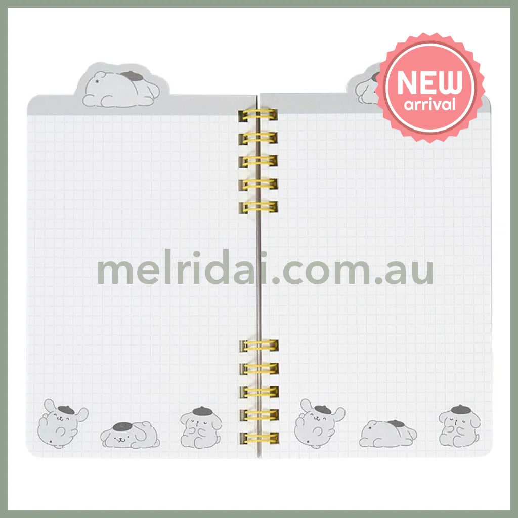 SANRIO | Pompompurin Pom Pom Purin Ring Notebook 60 sheets 95×12×160mm