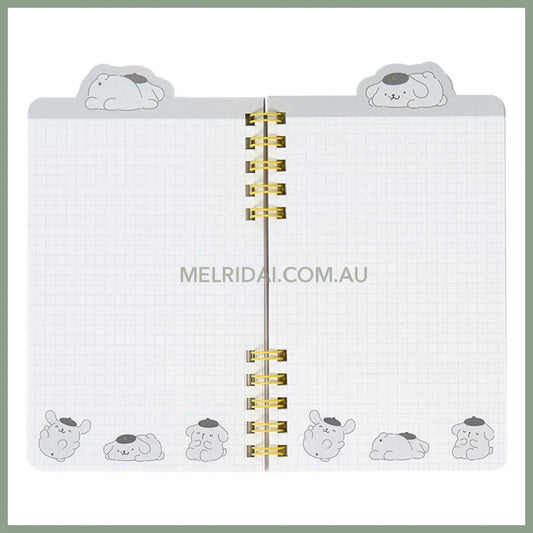 SANRIO | Pompompurin Pom Pom Purin Ring Notebook 60 sheets 95×12×160mm