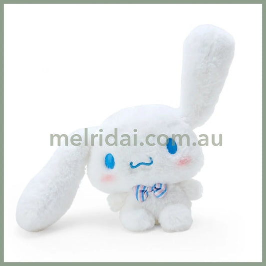 Sanrio | Posable Plush Cinnamoroll 28 X 18 13 Cm (Otegami) 日本三丽鸥 玉桂狗 毛绒玩偶/公仔 耳朵可凹造型 可扎起来（情书系列）