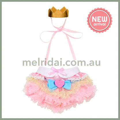 SANRIO | Princess Dress Ruffles & Tiara Dress-up Clothes S 140×15×80mm (Pitatto Friends)