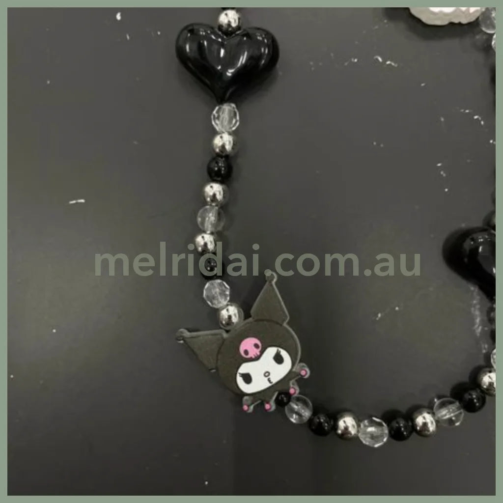Sanrio ×Repipi Armario | Kuromi Baku Phone Charm Strap 22Cm