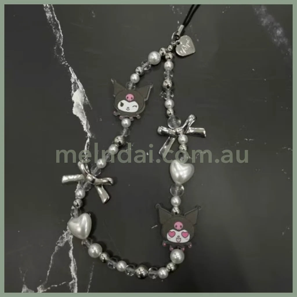 Sanrio ×Repipi Armario | Kuromi Baku Phone Charm Strap 22Cm Kuromi