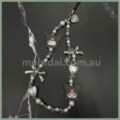 Sanrio ×Repipi Armario | Kuromi Baku Phone Charm Strap 22Cm Kuromi