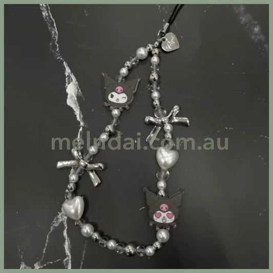 Sanrio ×Repipi Armario | Kuromi Baku Phone Charm Strap 22Cm Kuromi