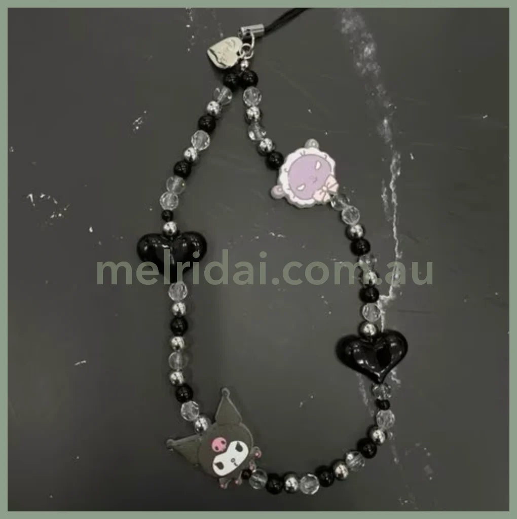Sanrio ×Repipi Armario | Kuromi Baku Phone Charm Strap 22Cm Kuromi X