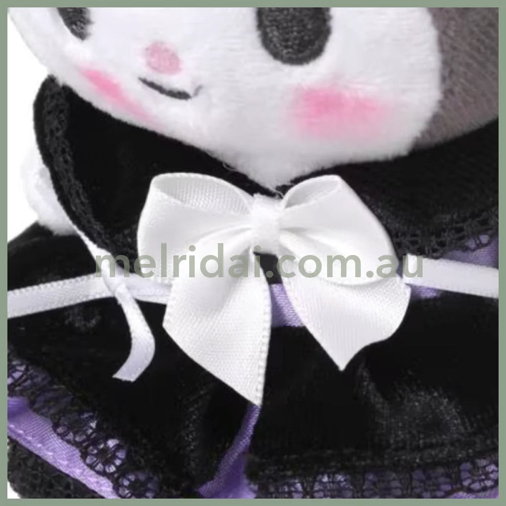 Sanrio ×Repipi Armario | Kuromi Mascot Holder Plush Keychain 9×7.2Cm (Black)