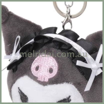 Sanrio ×Repipi Armario | Kuromi Mascot Holder Plush Keychain 9×7.2Cm (Black)