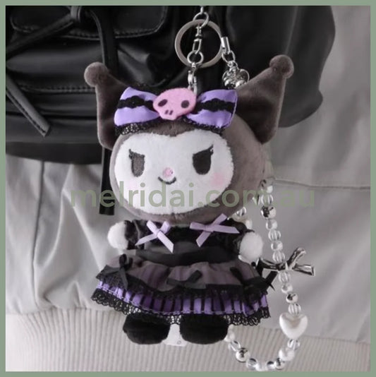 Sanrio ×Repipi Armario | Kuromi Mascot Holder Plush Keychain 9×7.2Cm (Purple)