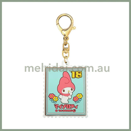 SANRIO | Retro Stamp Rubber Keychain 45x105x7mm (My Melody)