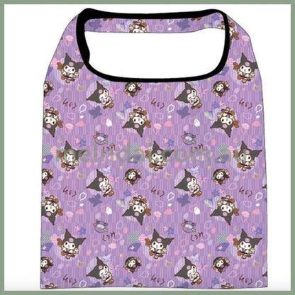 SANRIO | Reusable Grocery Bag Foldable Eco-bag Keychain L (Kuromi)