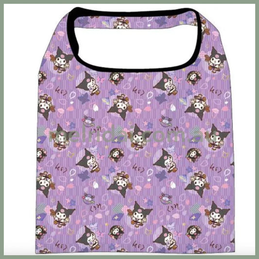SANRIO | Reusable Grocery Bag Foldable Eco-bag Keychain L (Kuromi)