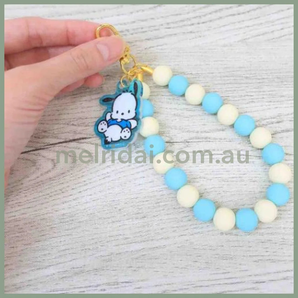 SANRIO | Rubber Beads Strap Phone Strap 10 x 85 x 237mm (Pochacco)