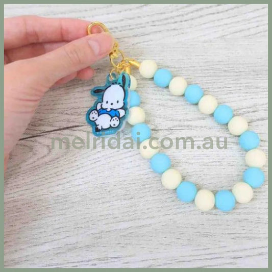 SANRIO | Rubber Beads Strap Phone Strap 10 x 85 x 237mm (Pochacco)