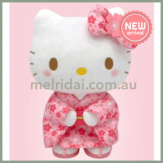 SANRIO | Sakura Kimono Plush Toy M 30×21×15cm (Hello KItty)