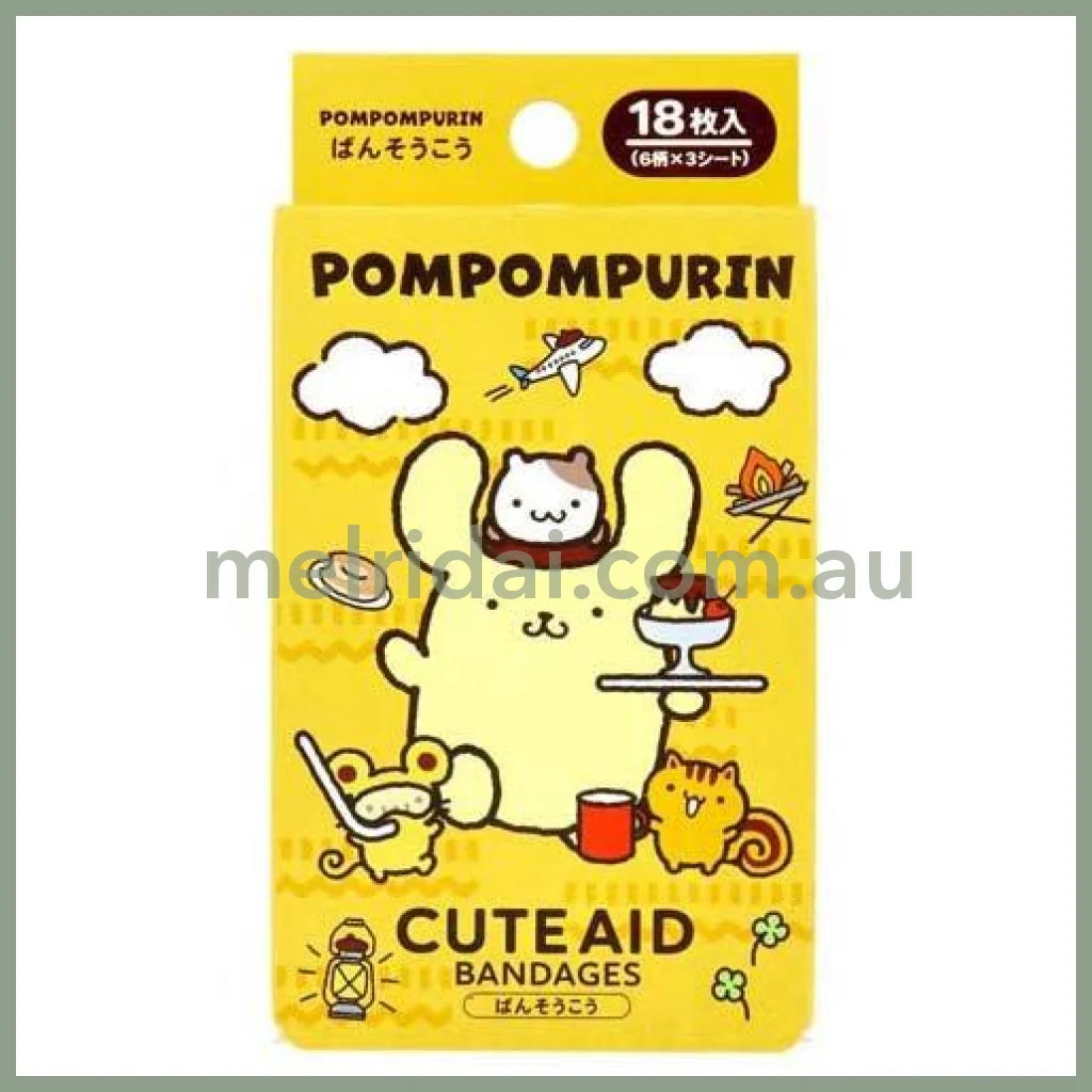 Sanrio | Santan Pom Purin Bandage 18Pcs 日本三丽鸥 布丁狗 创可贴/邦迪 6种*3枚