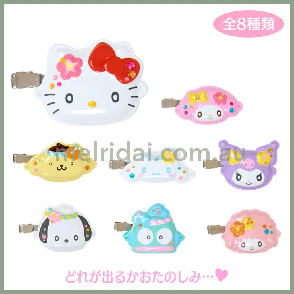 SANRIO | Secret Bangs Clip Hair Clip Blind Box 5.5×2×8cm (Summer Festival Character!)