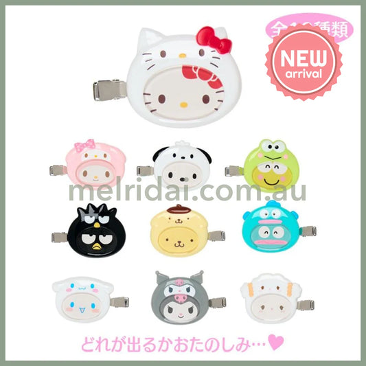 SANRIO | Secret Custom Hair Clip Blind Box 4.5-5×0.5×3.6-4.4cm (Enjoy Idol)