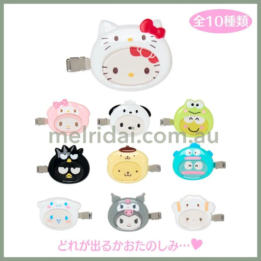 SANRIO | Secret Custom Hair Clip Blind Box 4.5-5×0.5×3.6-4.4cm (Enjoy Idol)
