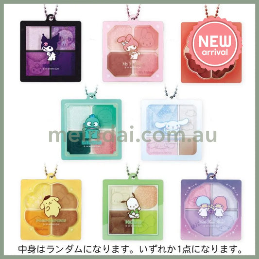 SANRIO | Secret Eyeshadow Style Acrylic Keychain Blind Box 56×50×5mm