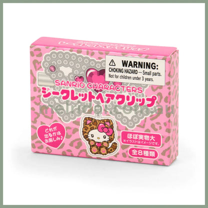 SANRIO | Secret Hair Clip Blind Box 75×20×40mm (Leopard Gal Cat)