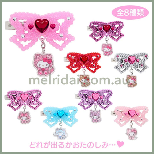 SANRIO | Secret Hair Clip Blind Box 75×20×40mm (Leopard Gal Cat)