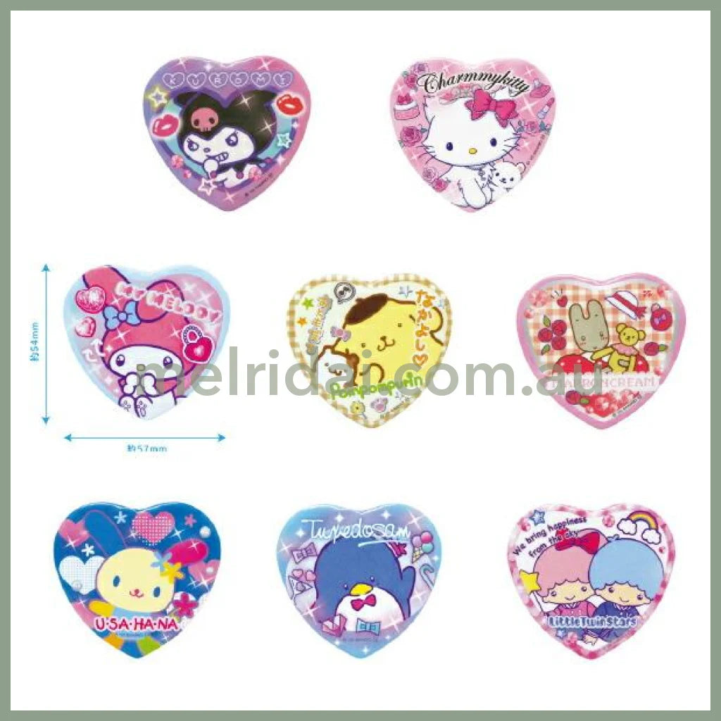 SANRIO | Secret Heart-shaped Badge Blind Box (Pop up Store Limited)