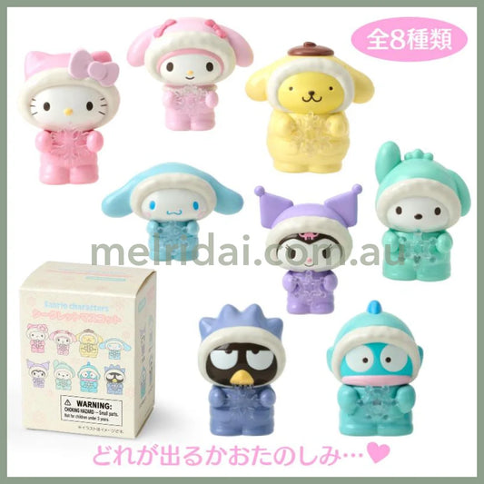 Sanrio | Secret Mascot Keychain 6×5×7.8Cm (Fuwapuku Winter)