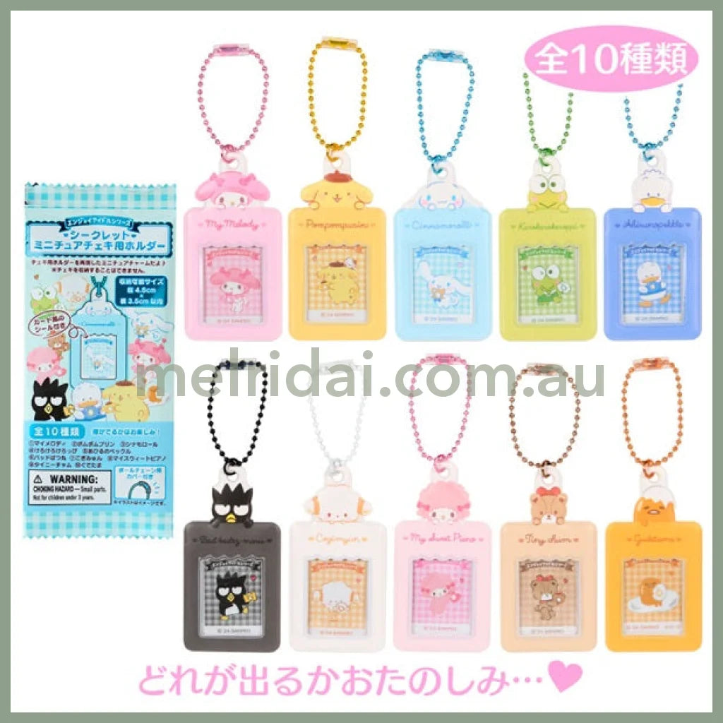 Sanrio | Secret Mini Card Holder 5Cm×10Cm×1Cm Blue (Enjoy Idol)