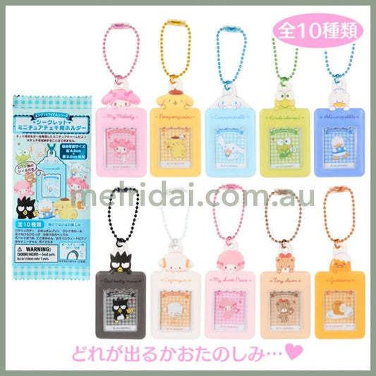 Sanrio | Secret Mini Card Holder 5Cm×10Cm×1Cm Blue (Enjoy Idol)