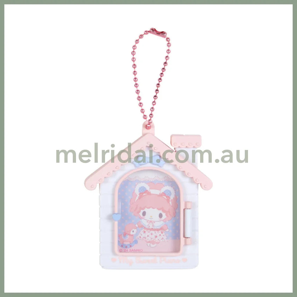 Sanrio | Secret Mini Photo Frame Charm 6.5×1.2×7.5Cm (My Little Treasure) 日本三丽鸥 珠链 房子造型相框挂饰（小羊必爱诺生日）