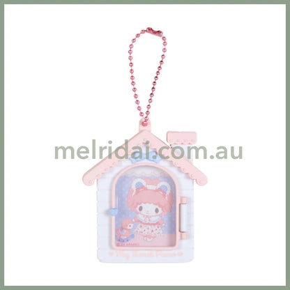 Sanrio | Secret Mini Photo Frame Charm 6.5×1.2×7.5Cm (My Little Treasure) 日本三丽鸥 珠链 房子造型相框挂饰（小羊必爱诺生日）