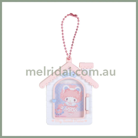 Sanrio | Secret Mini Photo Frame Charm 6.5×1.2×7.5Cm (My Little Treasure) 日本三丽鸥 珠链 房子造型相框挂饰（小羊必爱诺生日）