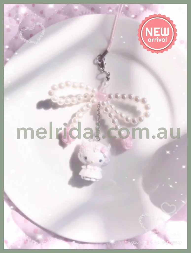 SANRIO | Secret Strap Keychain Blind Box 80×5×50mm (White Frill Design)