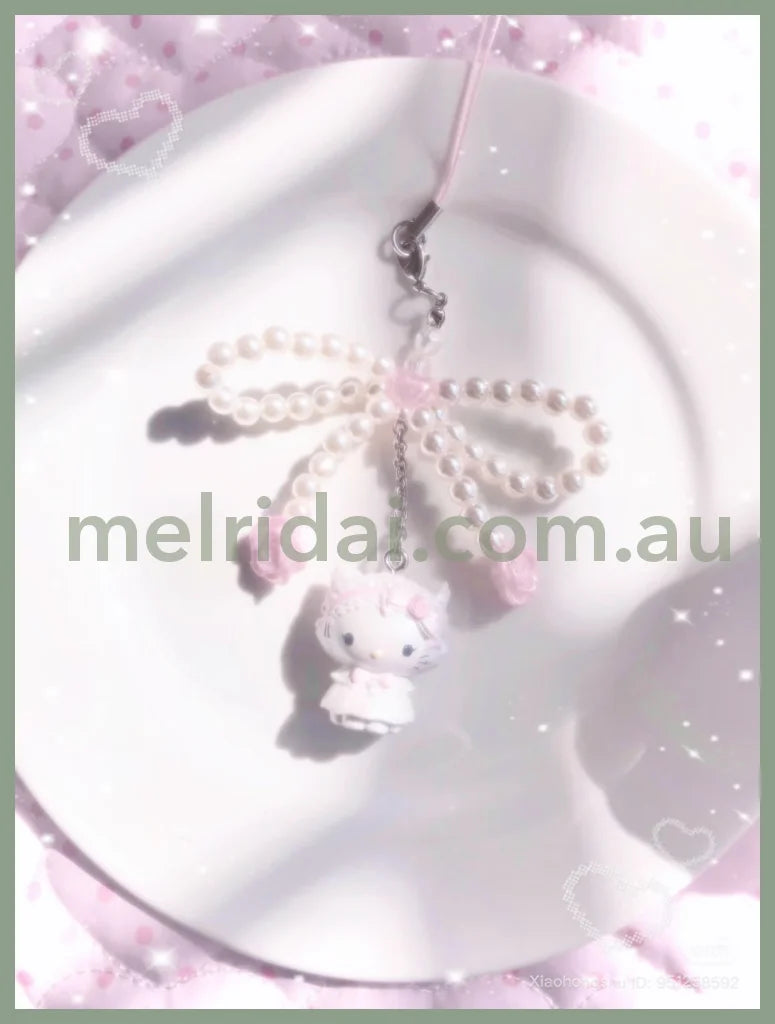 SANRIO | Secret Strap Keychain Blind Box 80×5×50mm (White Frill Design)
