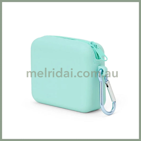 SANRIO | Silicone Material Mini Pouch Accessory Case Cosmetic Pouch Coin Purse 9.1 x 7.4 x 3.2cm (Pochacco)