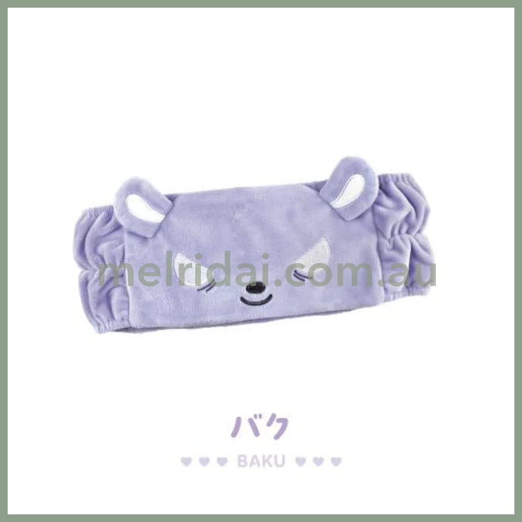 SANRIO | Soft and Fluffy Hairband Hair Band 2.0 x 17.0 x 16.9cm (Baku)