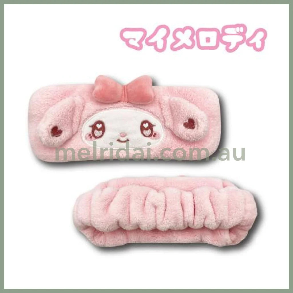 SANRIO | Soft and Fluffy Hairband Hair Band Heart Eyes 22cm×8cm×0.5cm (My Melody)