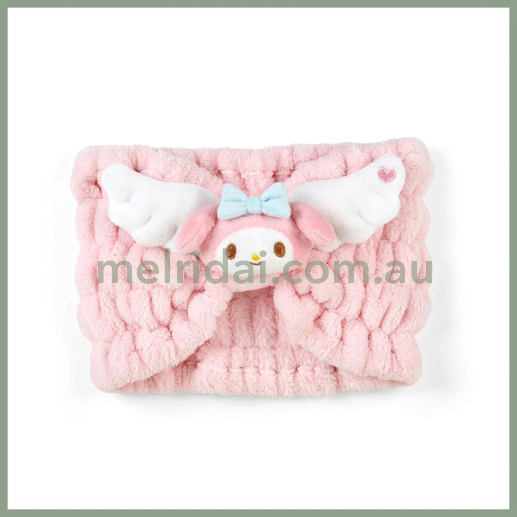 Sanrio | Splashed Hair Band 22×6×16Cm 日本三丽鸥 新款翅膀柔软束发带/宽发带 洗脸敷面膜 美乐蒂My Melody