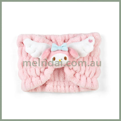 Sanrio | Splashed Hair Band 22×6×16Cm 日本三丽鸥 新款翅膀柔软束发带/宽发带 洗脸敷面膜 美乐蒂My Melody