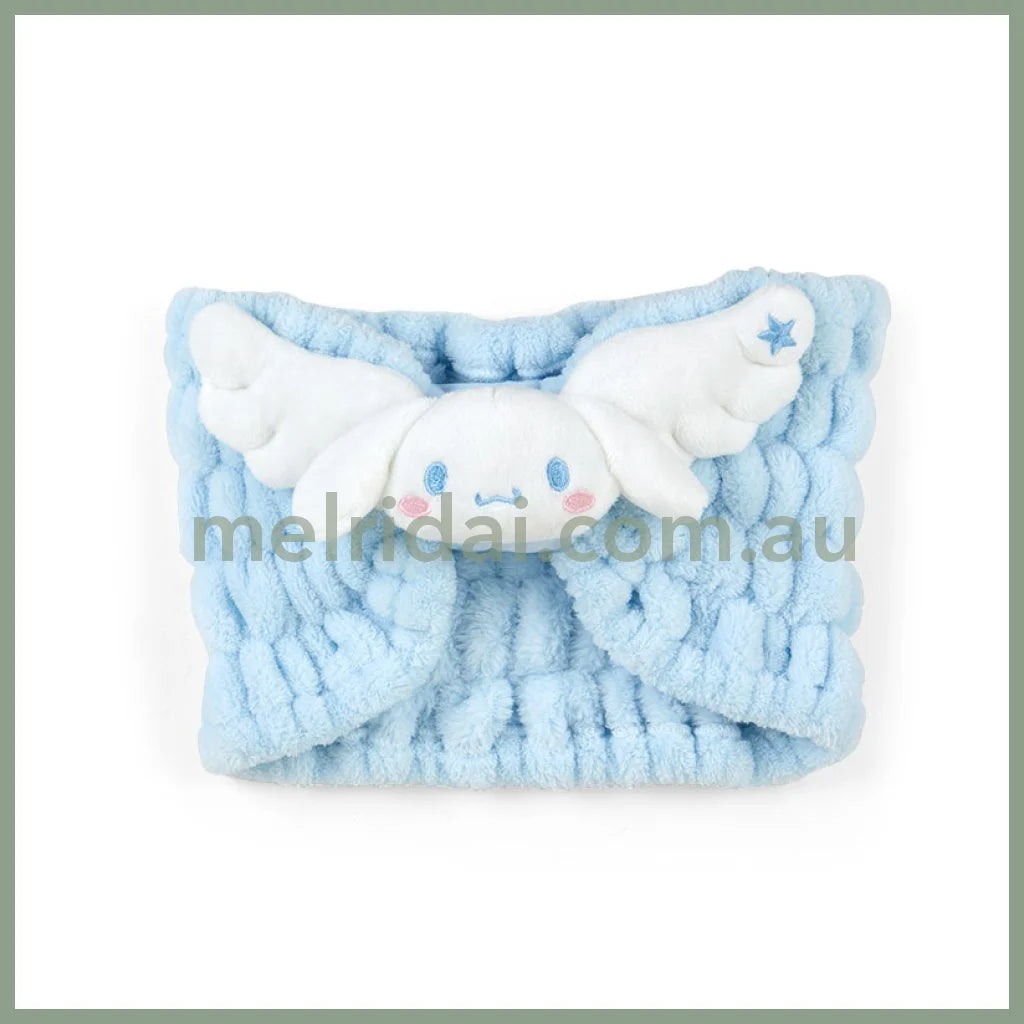 Sanrio | Splashed Hair Band 22×6×16Cm 日本三丽鸥 新款翅膀柔软束发带/宽发带 洗脸敷面膜 玉桂狗Cinnamoroll