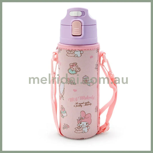 Sanrio | Stainless Steel Water Bottle With Cover My Melody 470Ml 日本三丽鸥 美乐蒂 不锈钢保温杯/保冷杯 附杯套