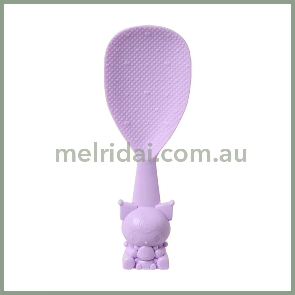 SANRIO | Standing Rice Paddle Dishwasher and Dryer Safe Non-stick Embossed Finish 22.8 x 10.0 x 3.0cm (Kuromi)