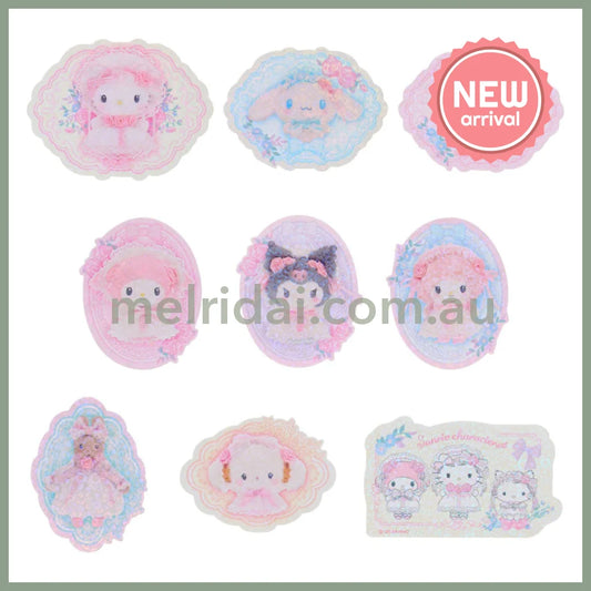 SANRIO | Sticker Set 100×3×108mm (White Frill Design)