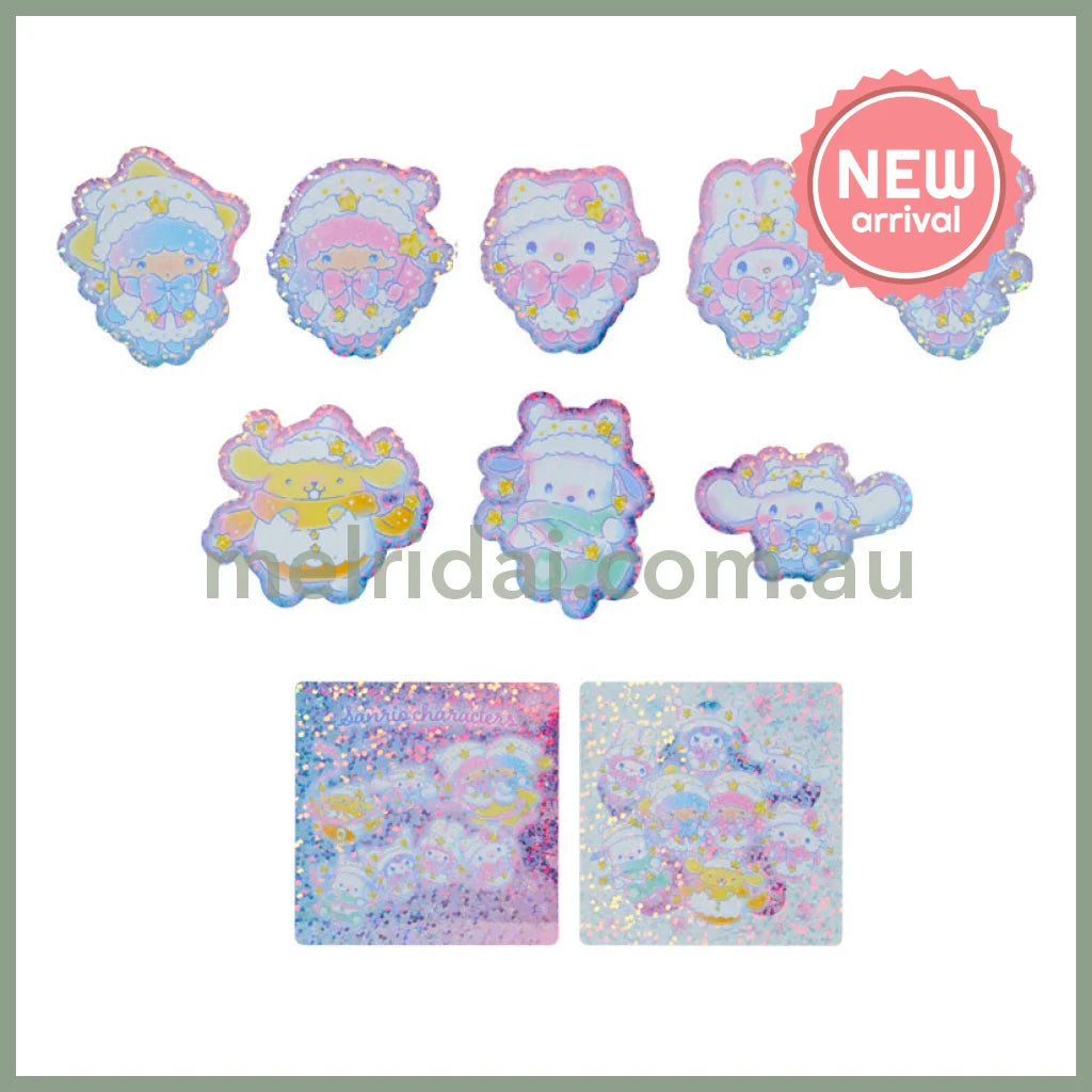 SANRIO | Sticker Set 120×5×115mm (Sparkling Winter)
