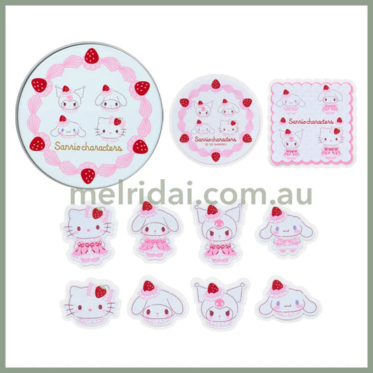 SANRIO | Sticker Set with Case 30 Pieces (Strawberry Shortcake)