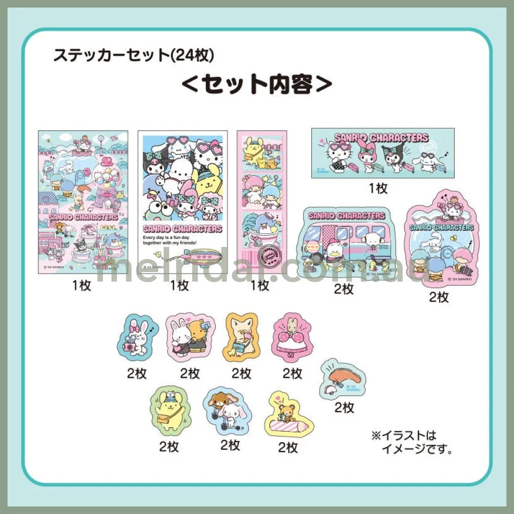 Sanrio | Stickers 24Pcs (Fantasy Trip)