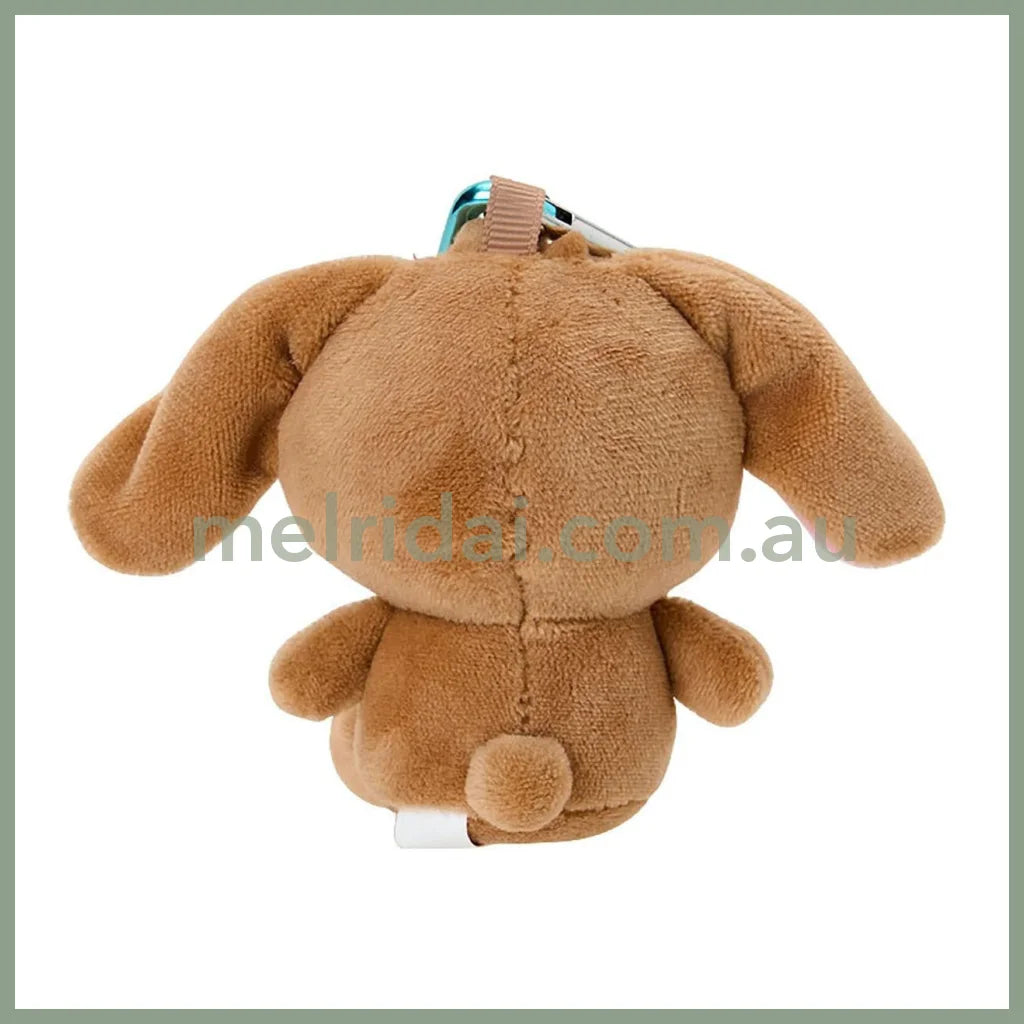 SANRIO | Sugarbunnies (Kurousa) Plush Mini Mascot Holder with Heart Carabiner Bag Charm 6×4×10cm