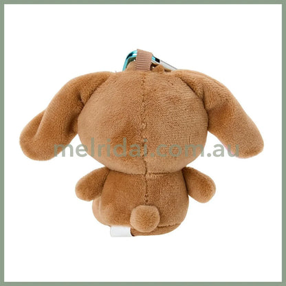 SANRIO | Sugarbunnies (Kurousa) Plush Mini Mascot Holder with Heart Carabiner Bag Charm 6×4×10cm