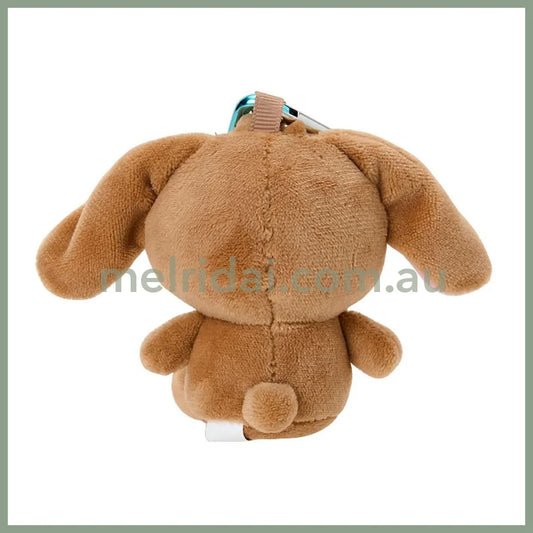 SANRIO | Sugarbunnies (Kurousa) Plush Mini Mascot Holder with Heart Carabiner Bag Charm 6×4×10cm