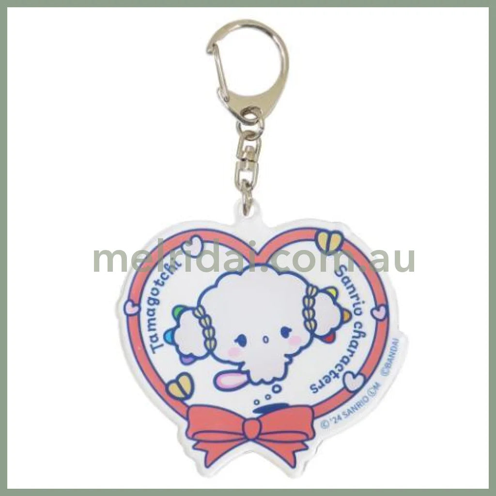 Sanrio × Tamagotchi | Acrylic Keychain 74×73×3mm (Cogimyun Heart)